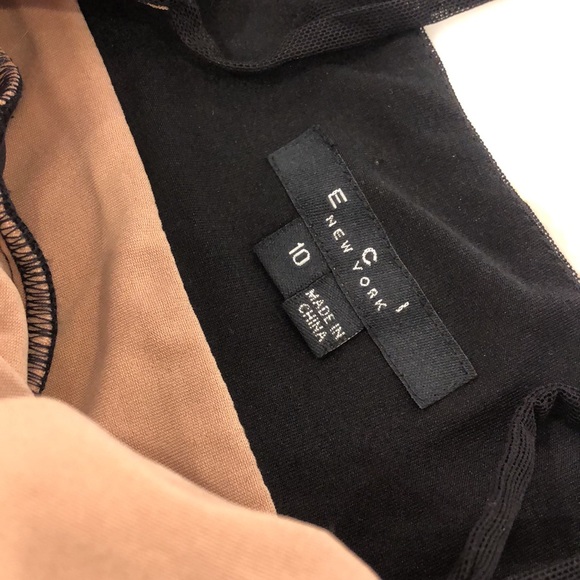 Stunning Black Dress Top with Beaded Bust,sz 10 - Picture 5 of 12